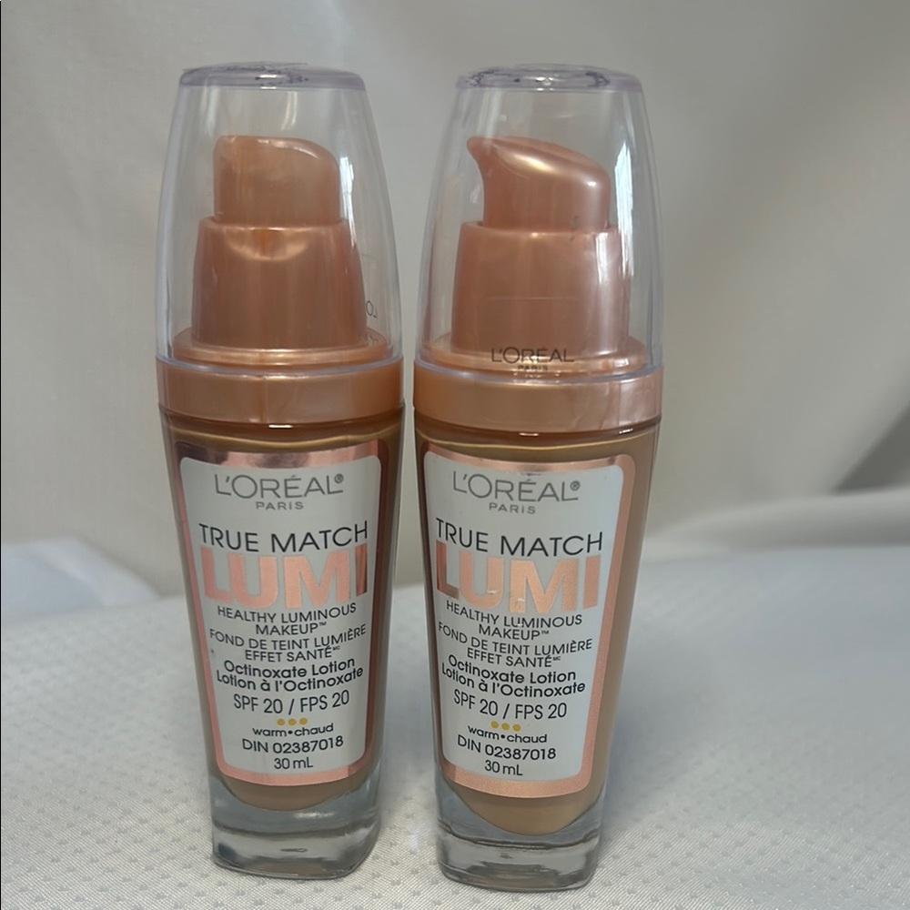 2x W5 L'Oreal True Match Lumi Foundation W5 Sand Beige 30ml SPF 20